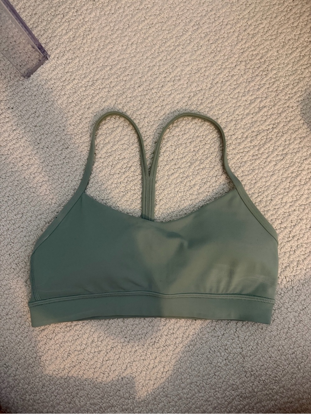 Lululemon light green flow Y bra